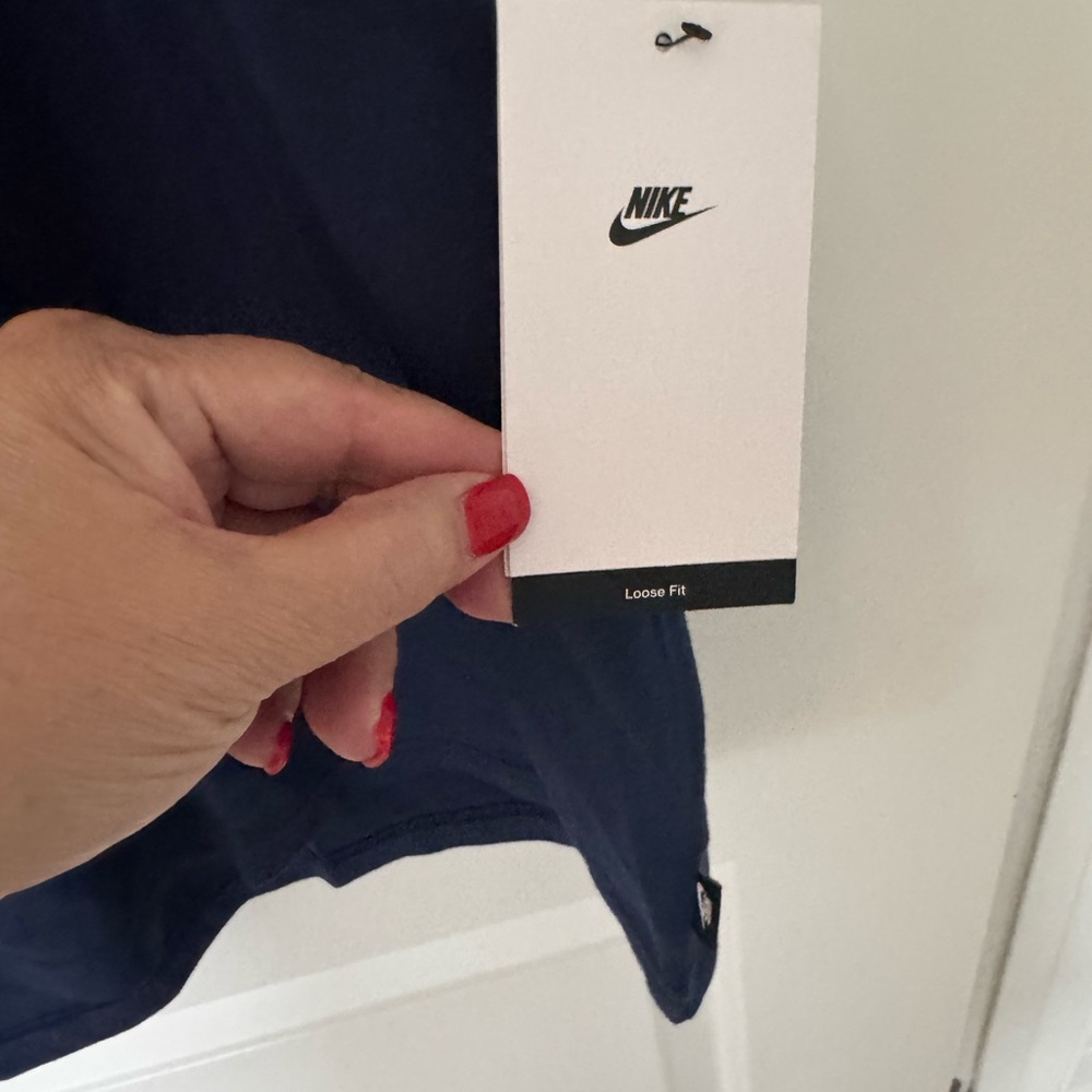 Nike Navy Tee with White Logo